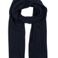 Cashmere Ribbed Scarf with Tipping