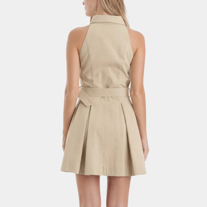 Mavi Denim Mini Dress - Khaki