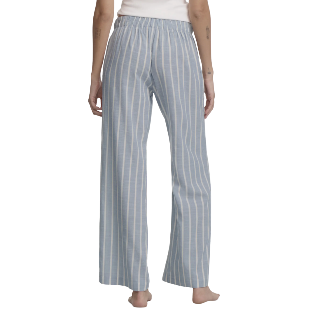 Nautico Boxer Pant - Classic Stripe Slate Blue | Ivory