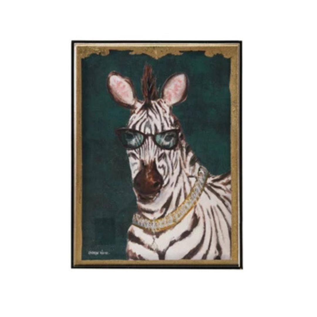 Hand-Painted Animals w/ Accessories in Acrylic Box Framed