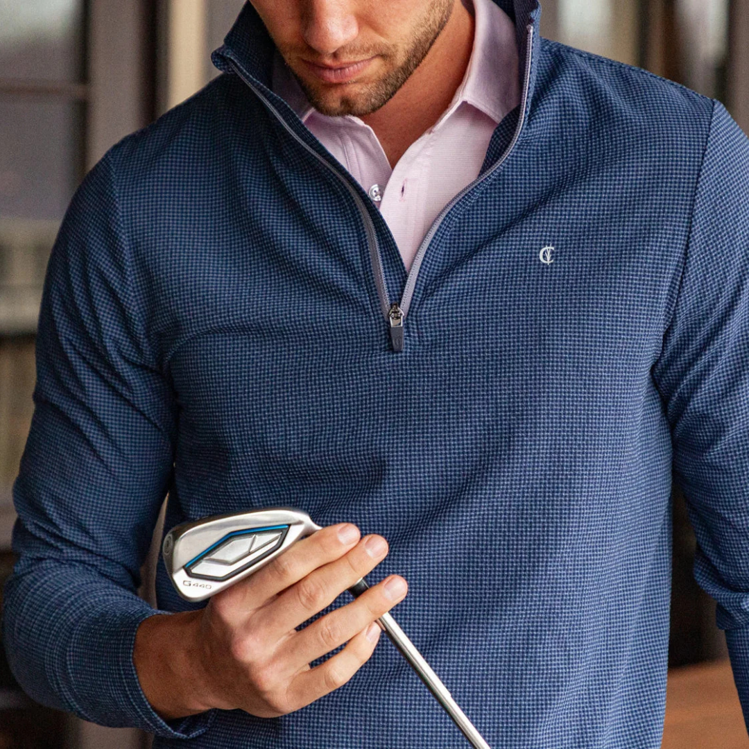 Seersucker Performance Pullover