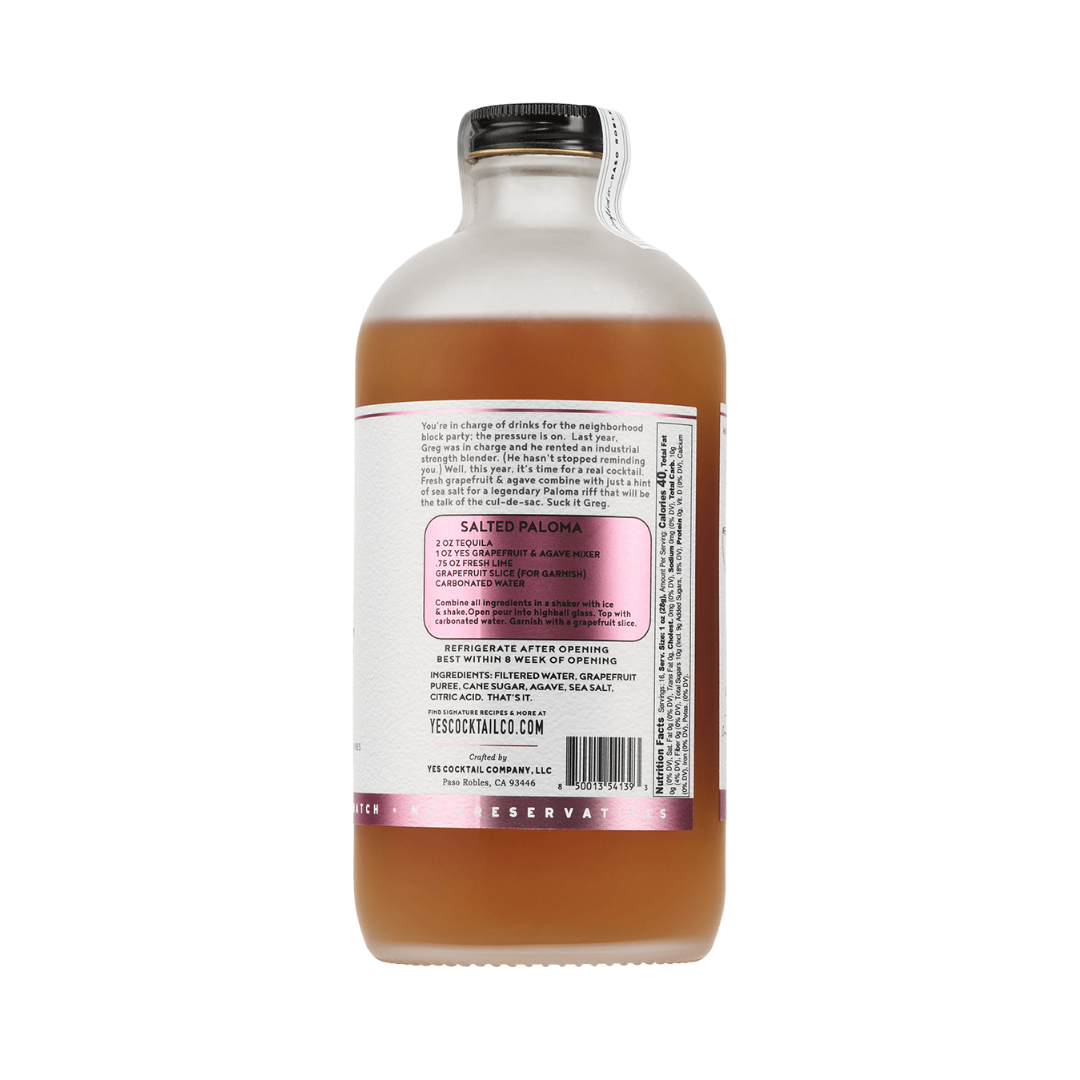 Sea Salted Grapefruit & Agave Cocktail Mixer