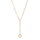 Phoebe Lariat with Solid Gold Carabiner