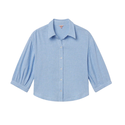 Linen Blend Relaxed Sleeve Top