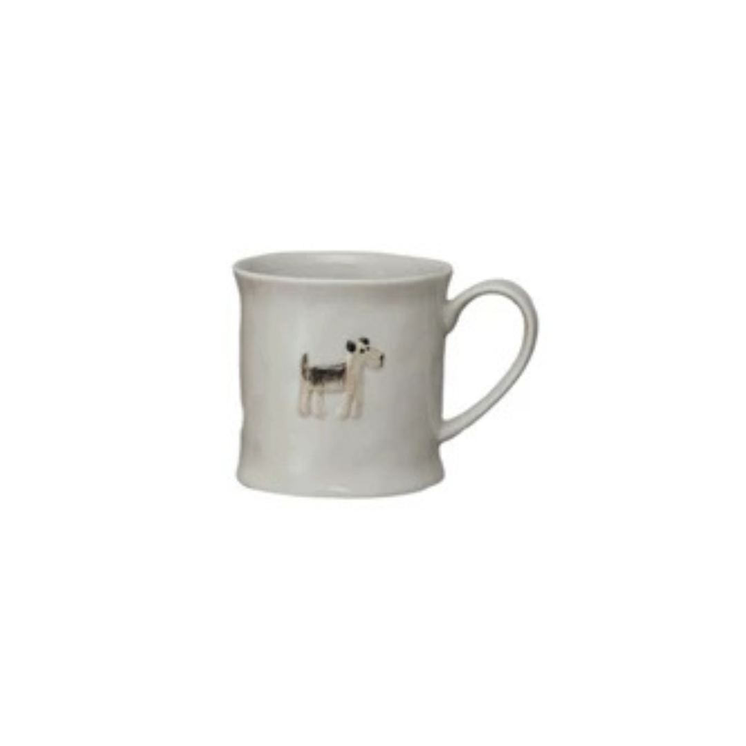 Embossed Stoneware Mug - 8oz