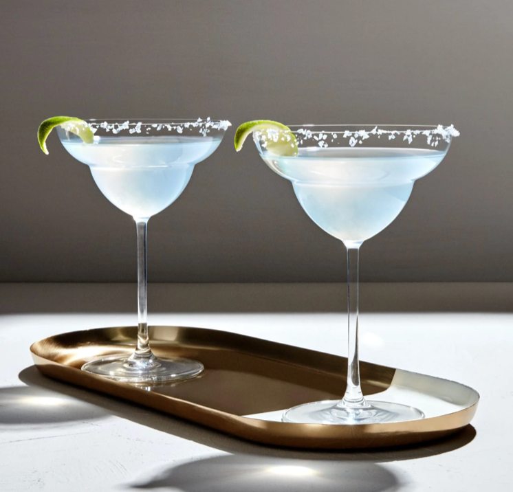 Vintage Margarita Glasses - Set of 2