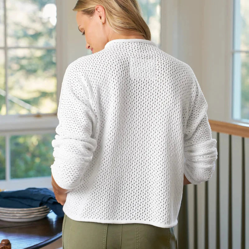Monterey Pointelle Sweater