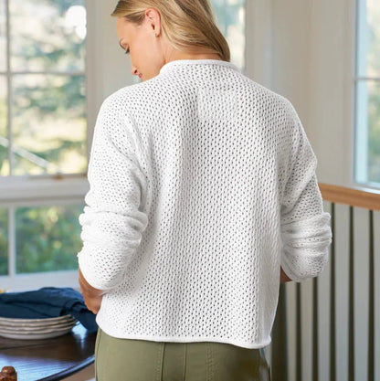 Monterey Pointelle Sweater