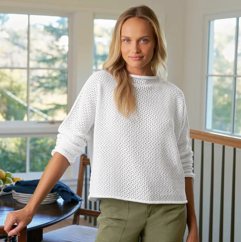 Monterey Pointelle Sweater