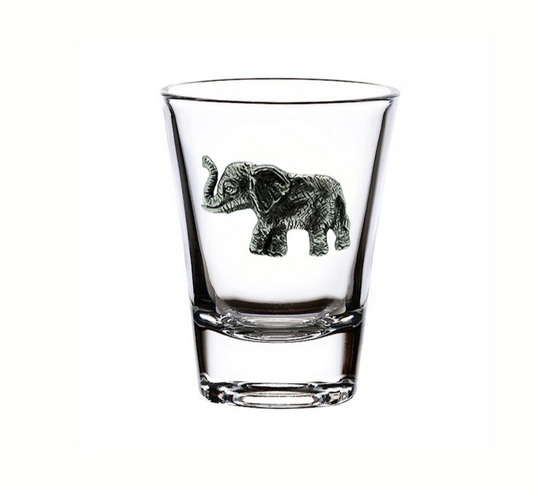 Glass & Pewter Shot Glass