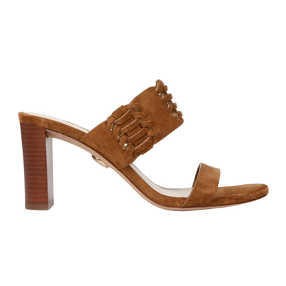 Georgie Woven Suede Mules