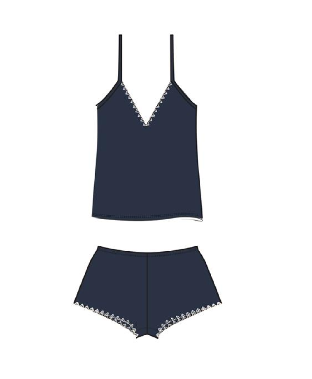 Frida - The Whip Stitch Cami & Short Set