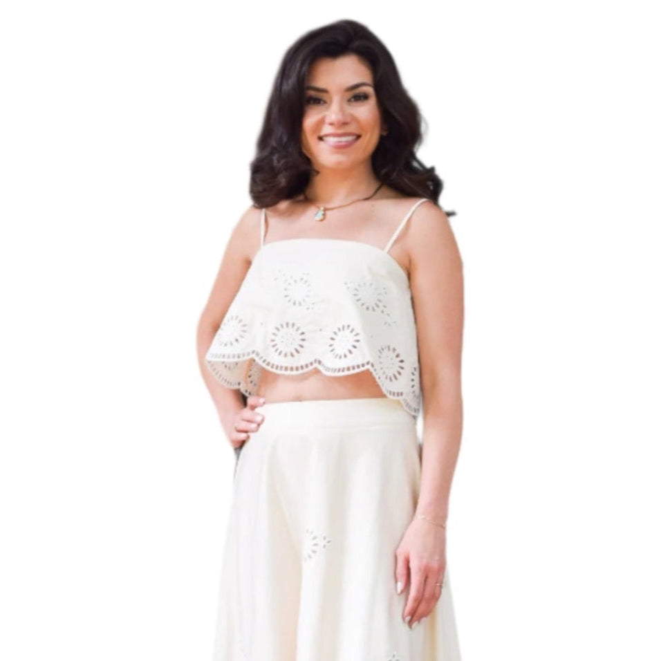 Carlotta Embroidered Top