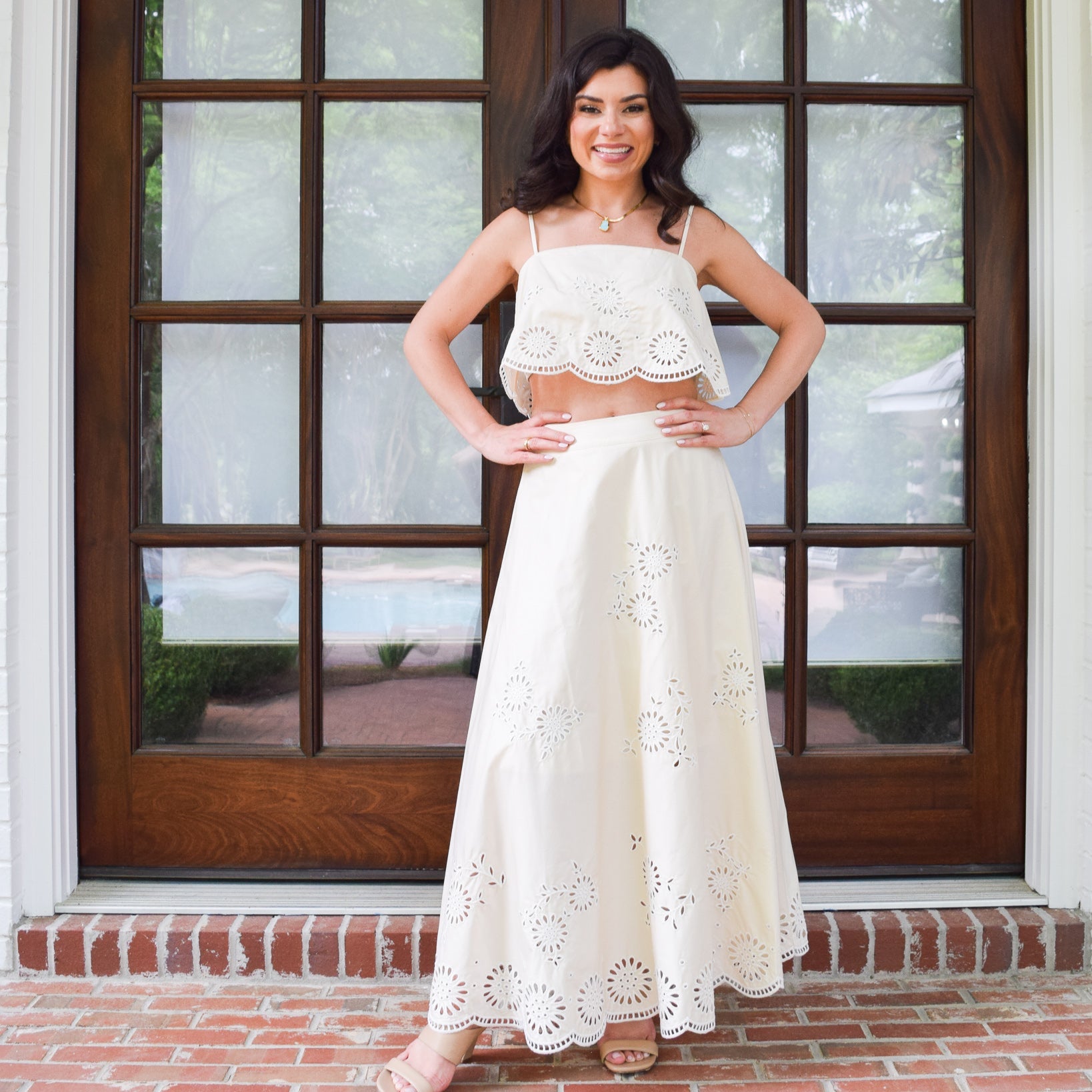 Carlotta Embroidered Top