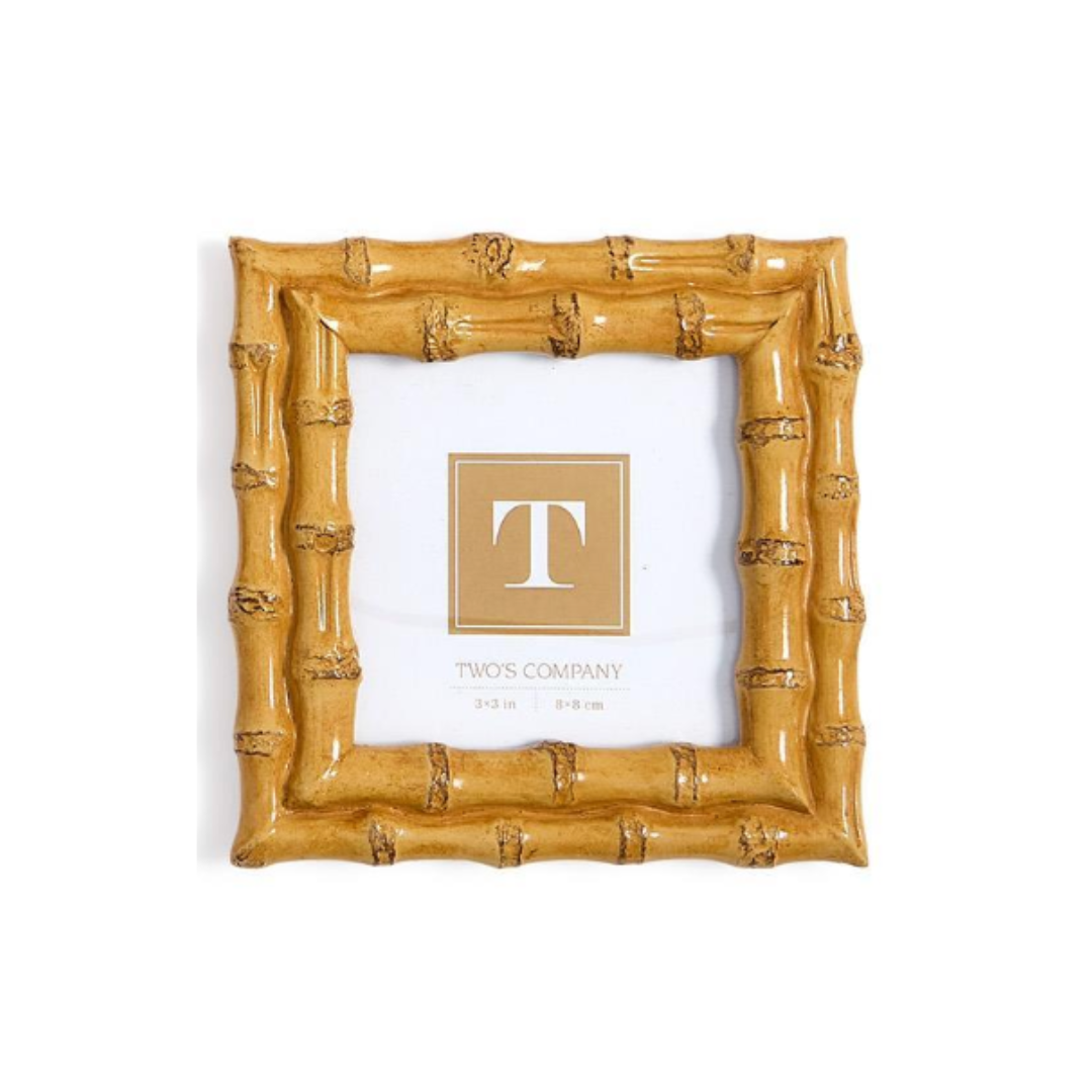 Blonde Faux Bamboo Photo Frame - Small