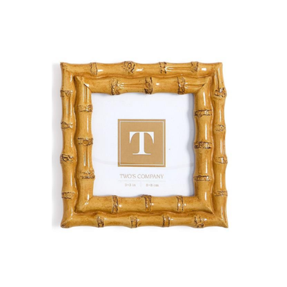 Blonde Faux Bamboo Photo Frame - Small
