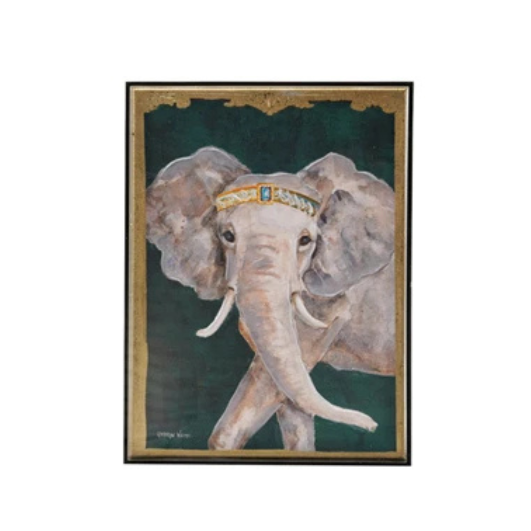 Hand-Painted Animals w/ Accessories in Acrylic Box Framed
