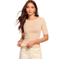 Elliot Pointelle Cashmere Top - Sandstone