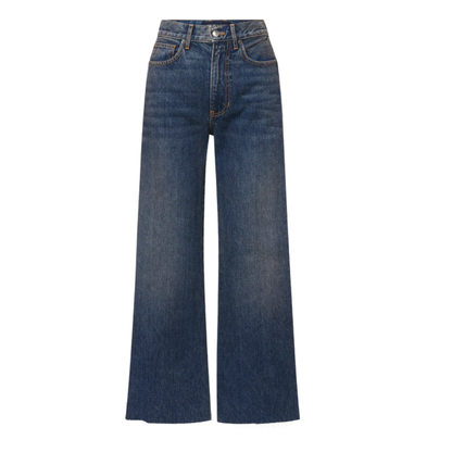 Taylor Cropped High Rise Wide Leg Jean