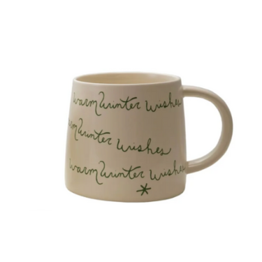 Stoneware Mug w/ Holiday Saying