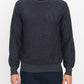 Geo Jacquard Long Sleeve Crew