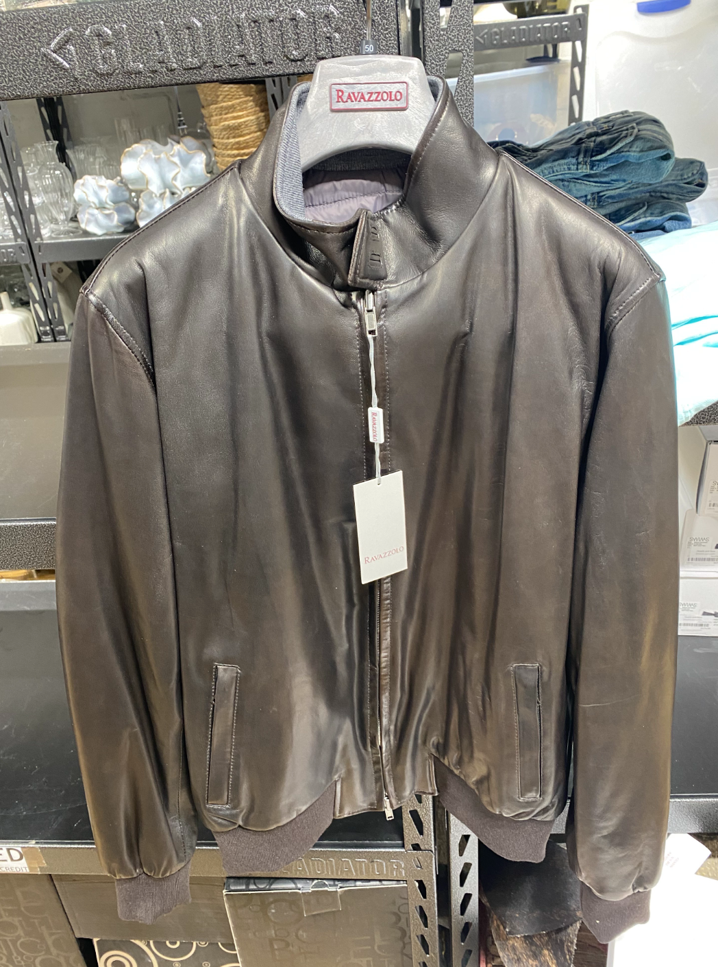 Fox Leather Bomber