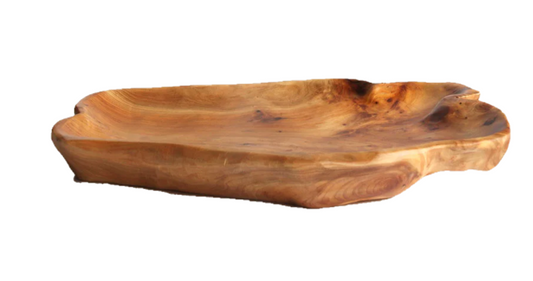 Hand Crafted Root Wood Live Edge Platter