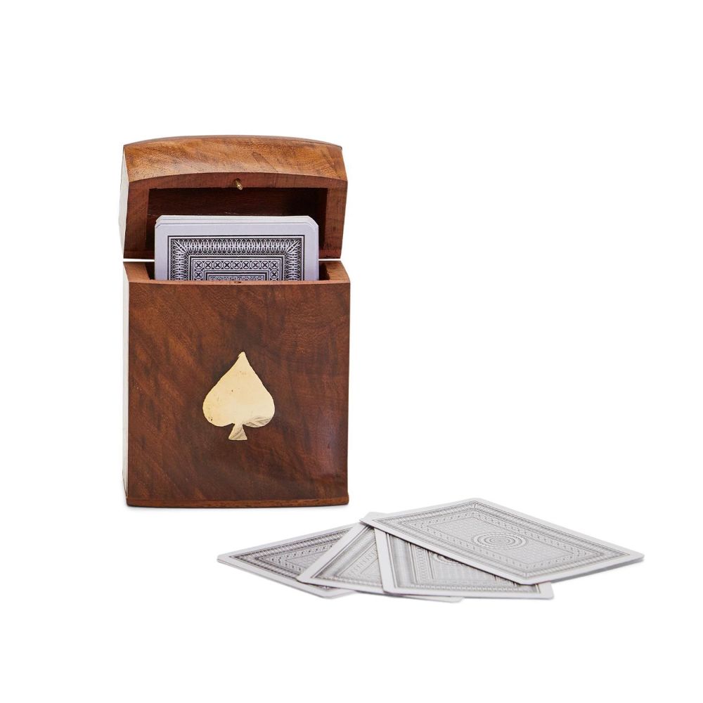 Playing Card Set in Wooden Box