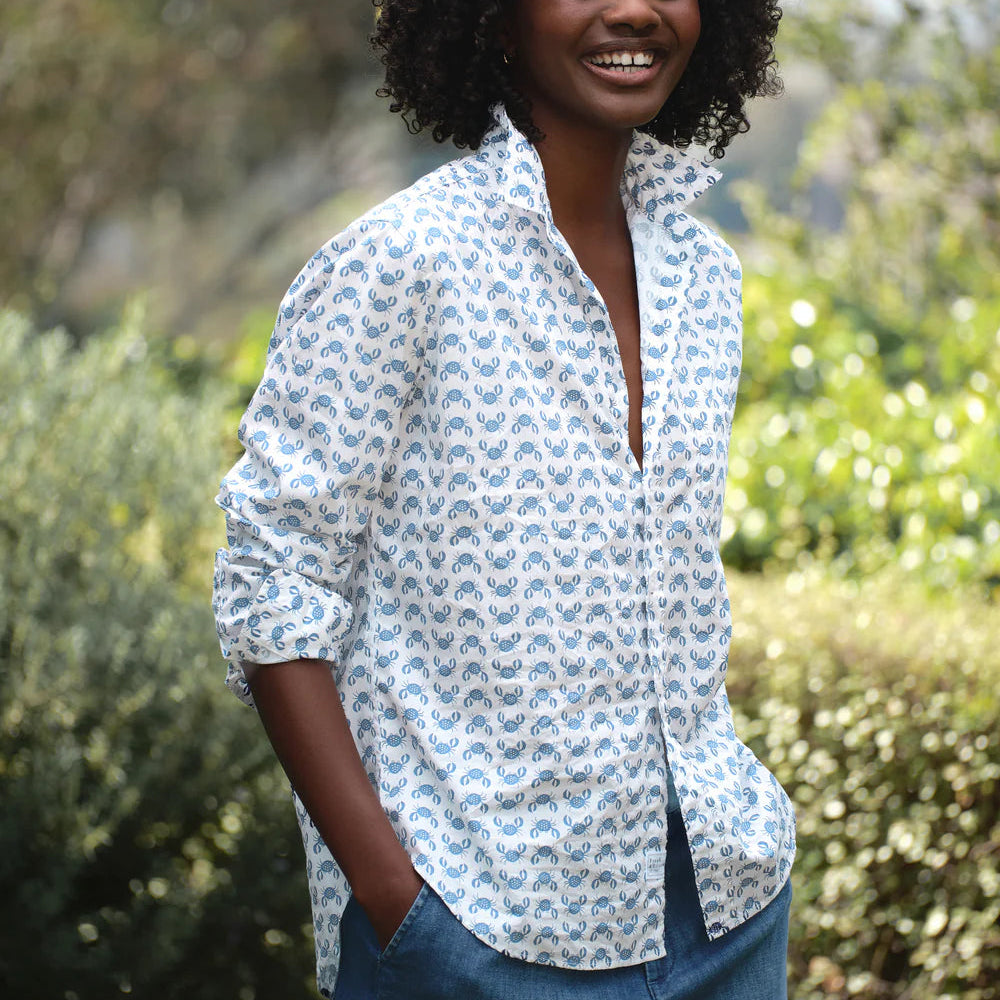 Eileen Relaxed Button-Up |  Blue Crab