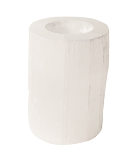 Selenite Votive Holder