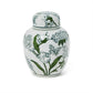 Primrose and Lotus Hand-Painted Ginger Jar