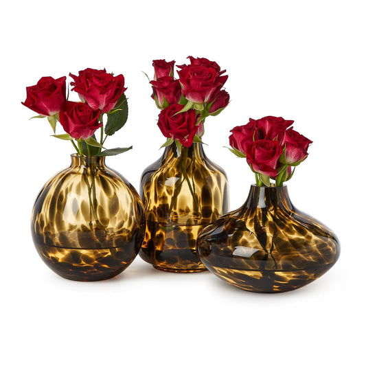 Tortoise Print Vases