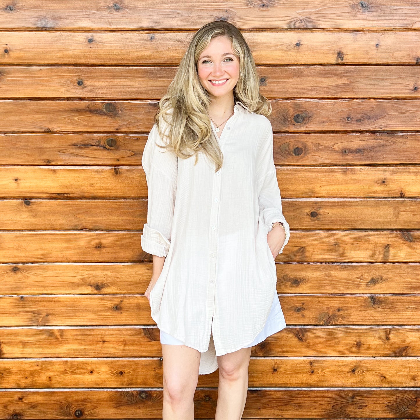 Captiva Gauze Beach Shirt