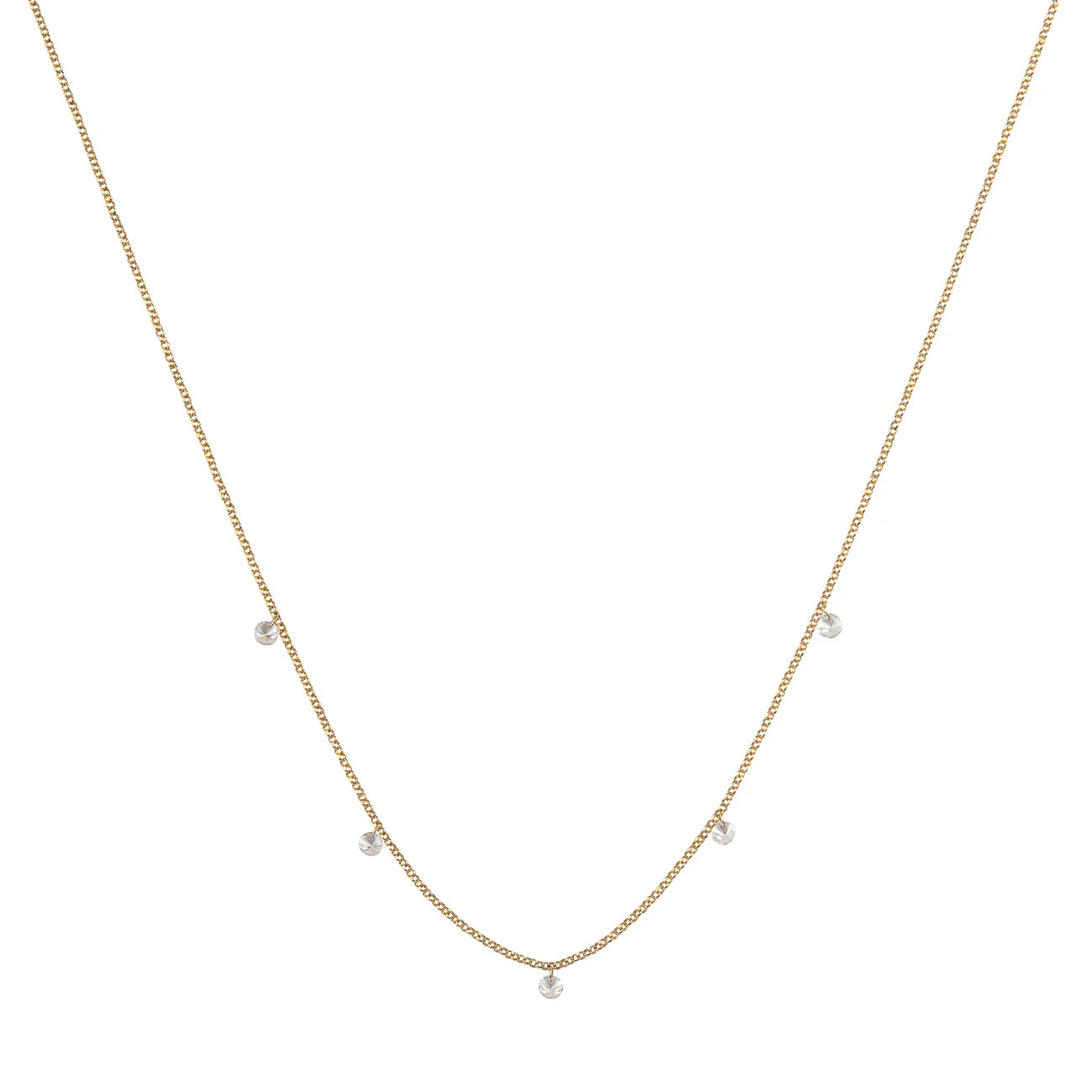 5 Floating Diamond Necklace