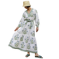 Capri Maxi Dress - Blue Flower