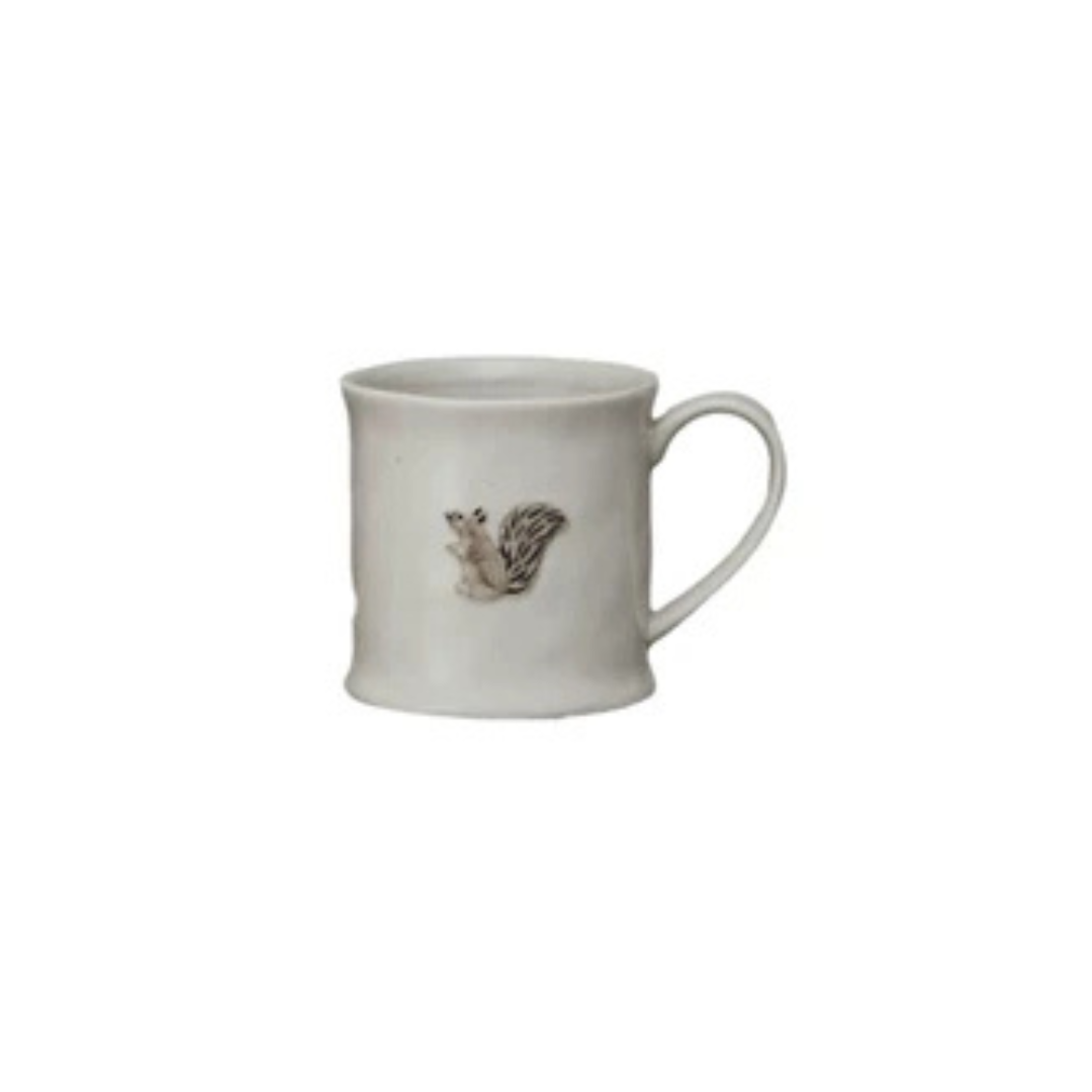 Embossed Stoneware Mug - 8oz
