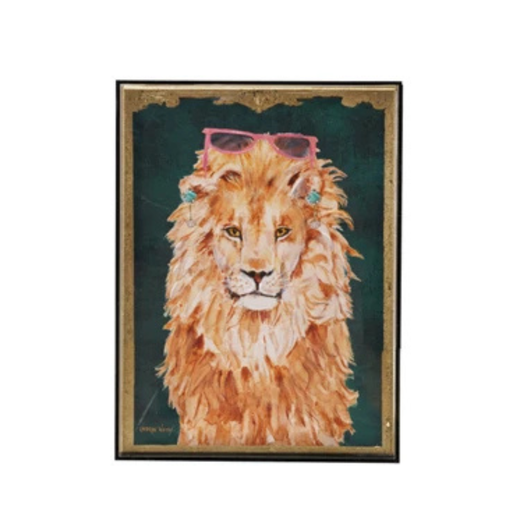 Hand-Painted Animals w/ Accessories in Acrylic Box Framed