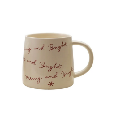 Stoneware Mug w/ Holiday Saying