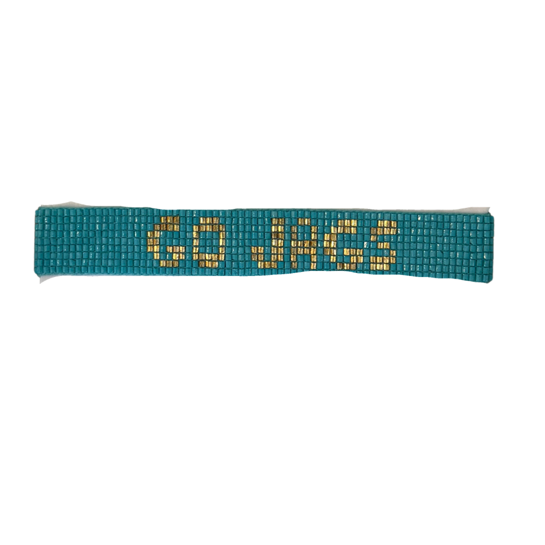 Gabby "Go Jags" Adjustable Beaded Bracelet
