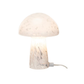 Blown Confetti Glass Mushroom Shaped Table Lamp - White