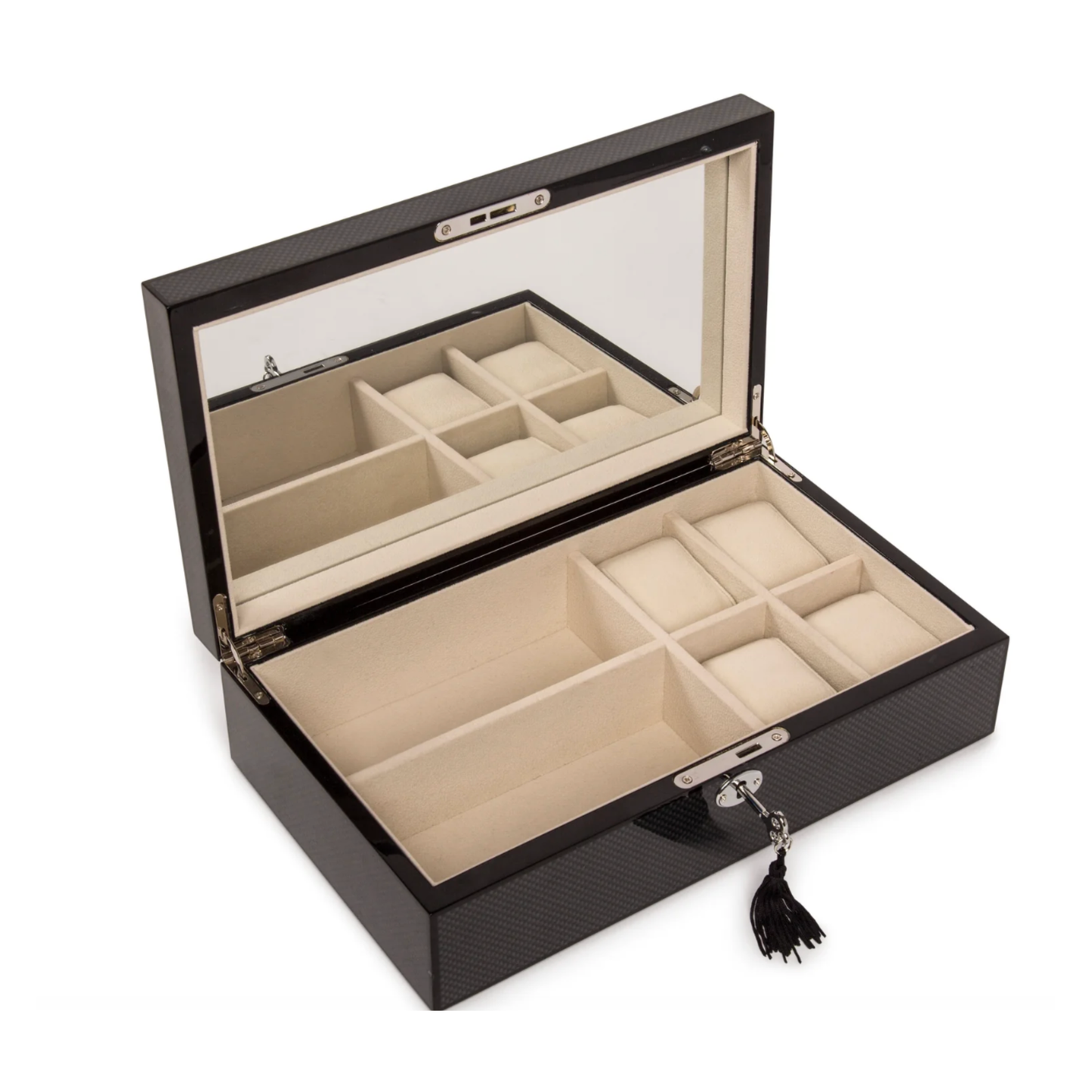 Stackable Jewelry Box - Carbon Fibor