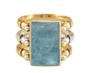 Triad Ring - Aquamarine