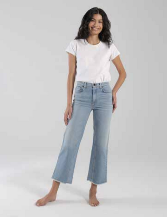 Slim Crop Wide Leg