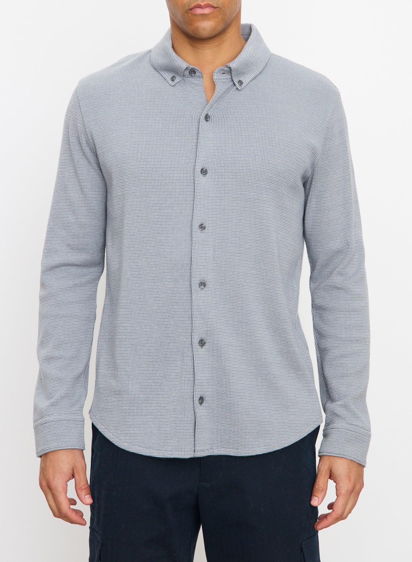 Birdseye Long Sleeve Button Down