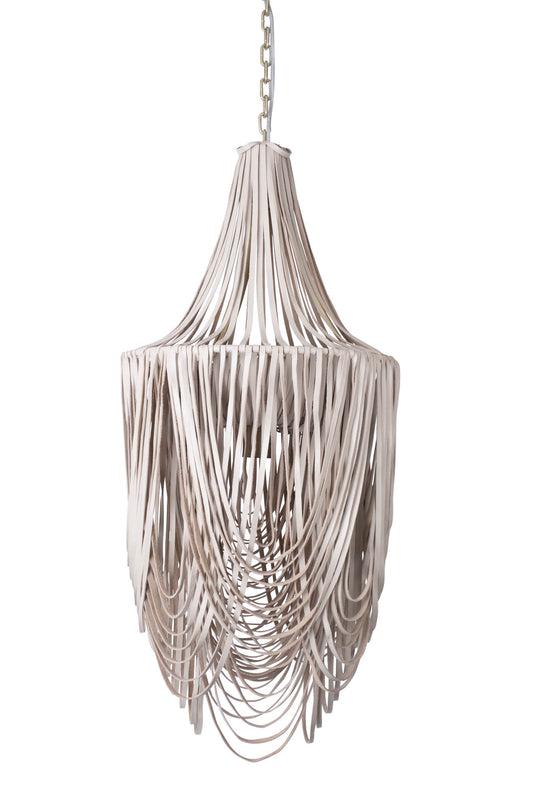 Long Whisper Chandelier - Small - Cream