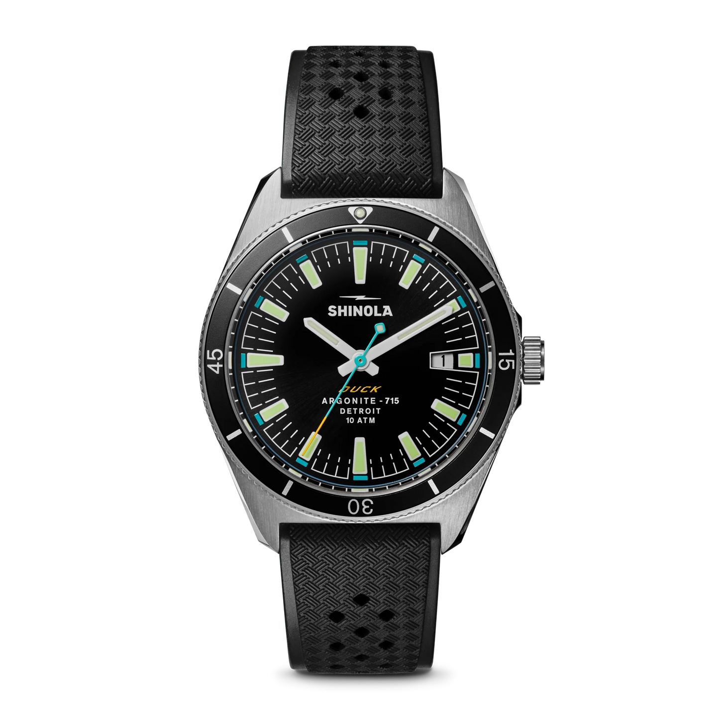 Duck Sport Watch 40mm - Black | Rubber Strap