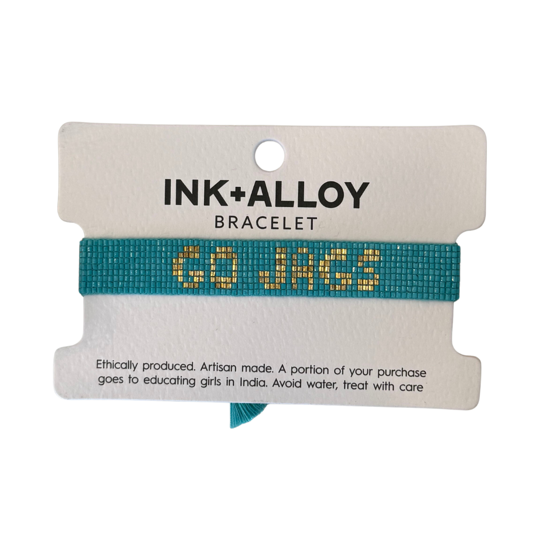 Gabby "Go Jags" Adjustable Beaded Bracelet