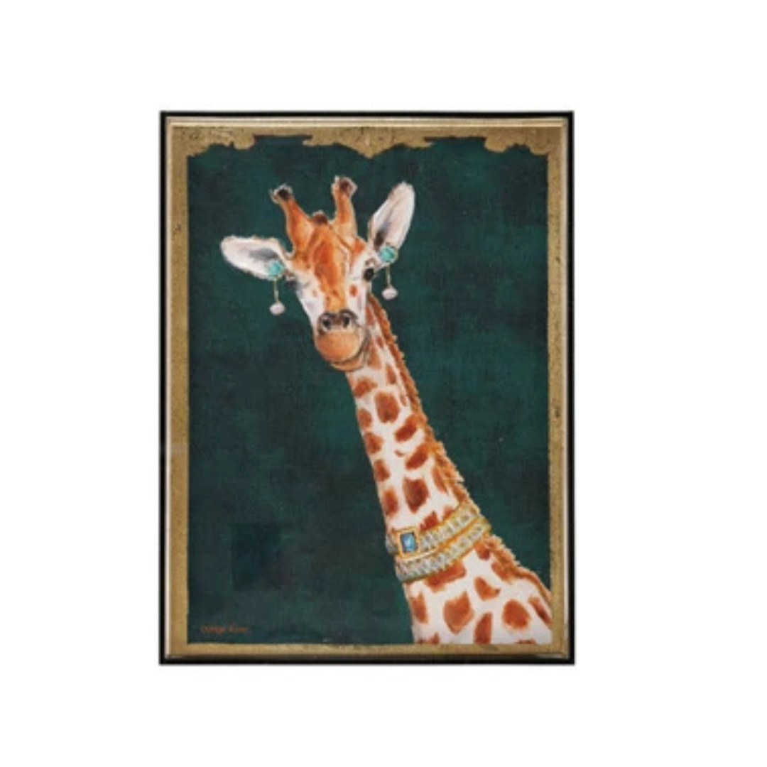 Hand-Painted Animals w/ Accessories in Acrylic Box Framed