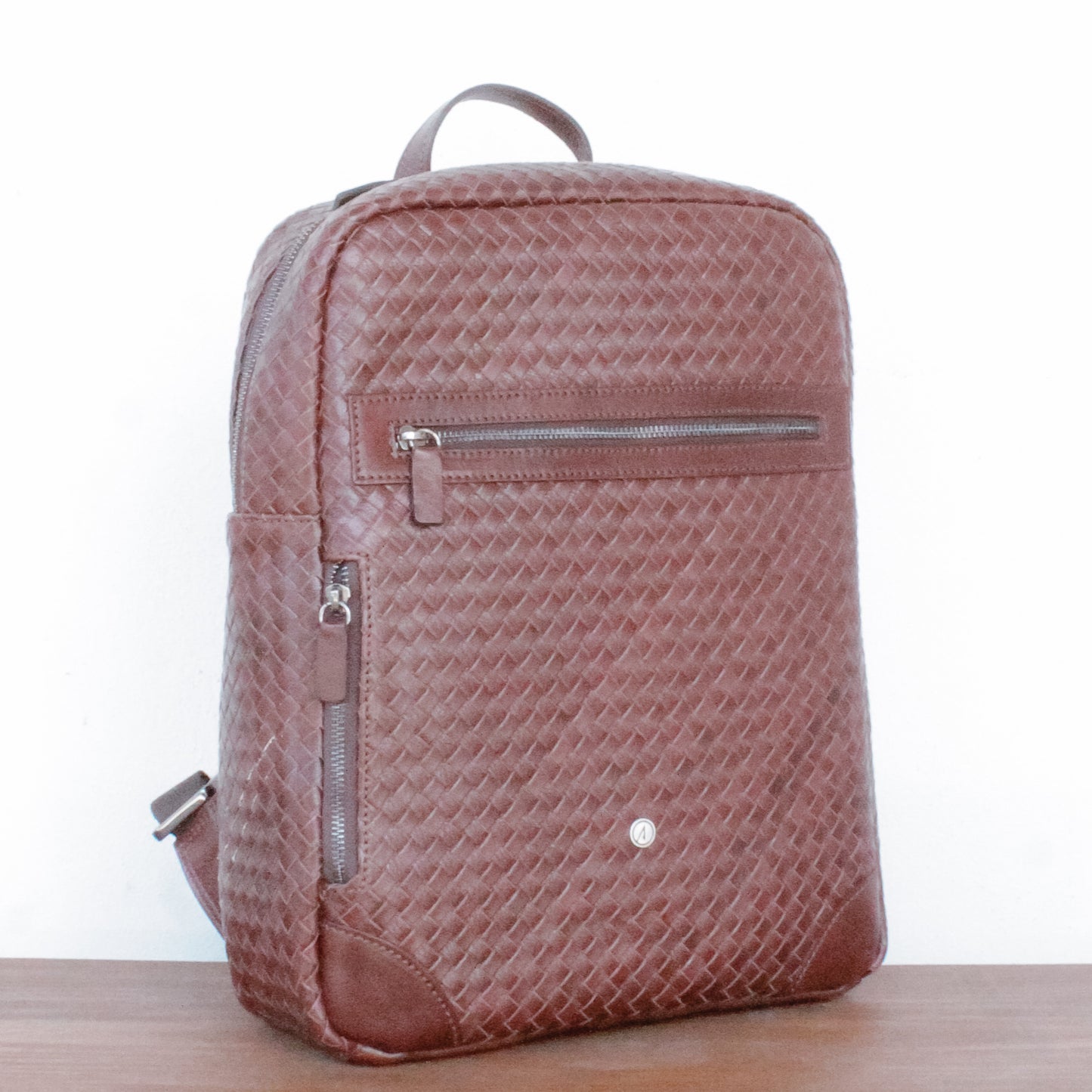 bolongaro trevor woven leather backpack Salvatore Sorrentino Canestrello Backpack | Hearth and Soul