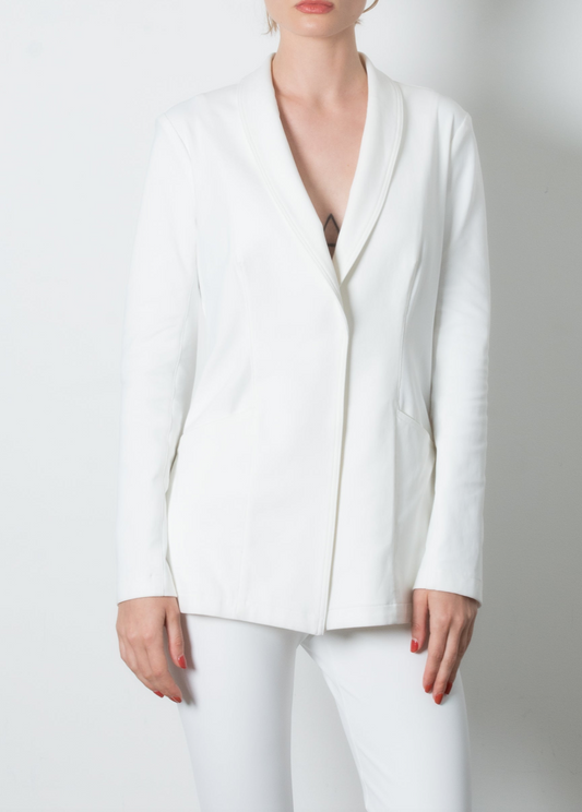 Tamara Stretch Shawl Collar Blazer w Zipper